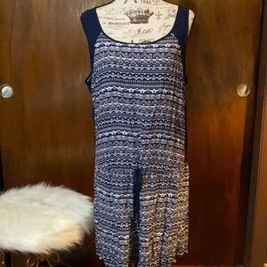 Sleeveless Aztec print polyester Romper